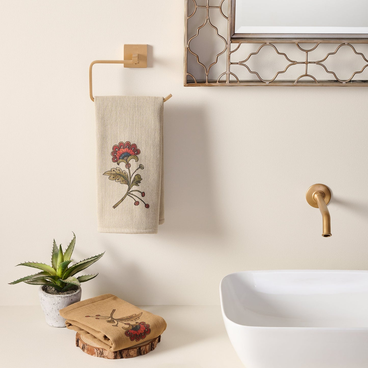 Hammam Terry Hand Towel - Quick-Drying, Lightweight