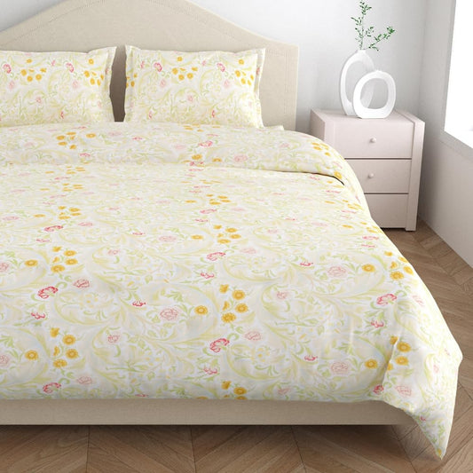 Flat Bedsheet Set - Ultrasoft Cotton - Double/Queen Size with 2 Pillow Covers