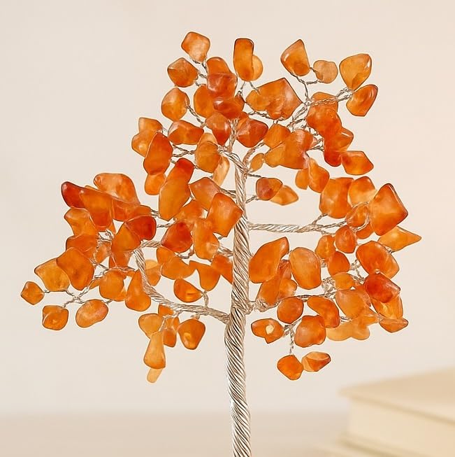 Decorative Tree – Carnelian Gemstone – 9" H Table Decor