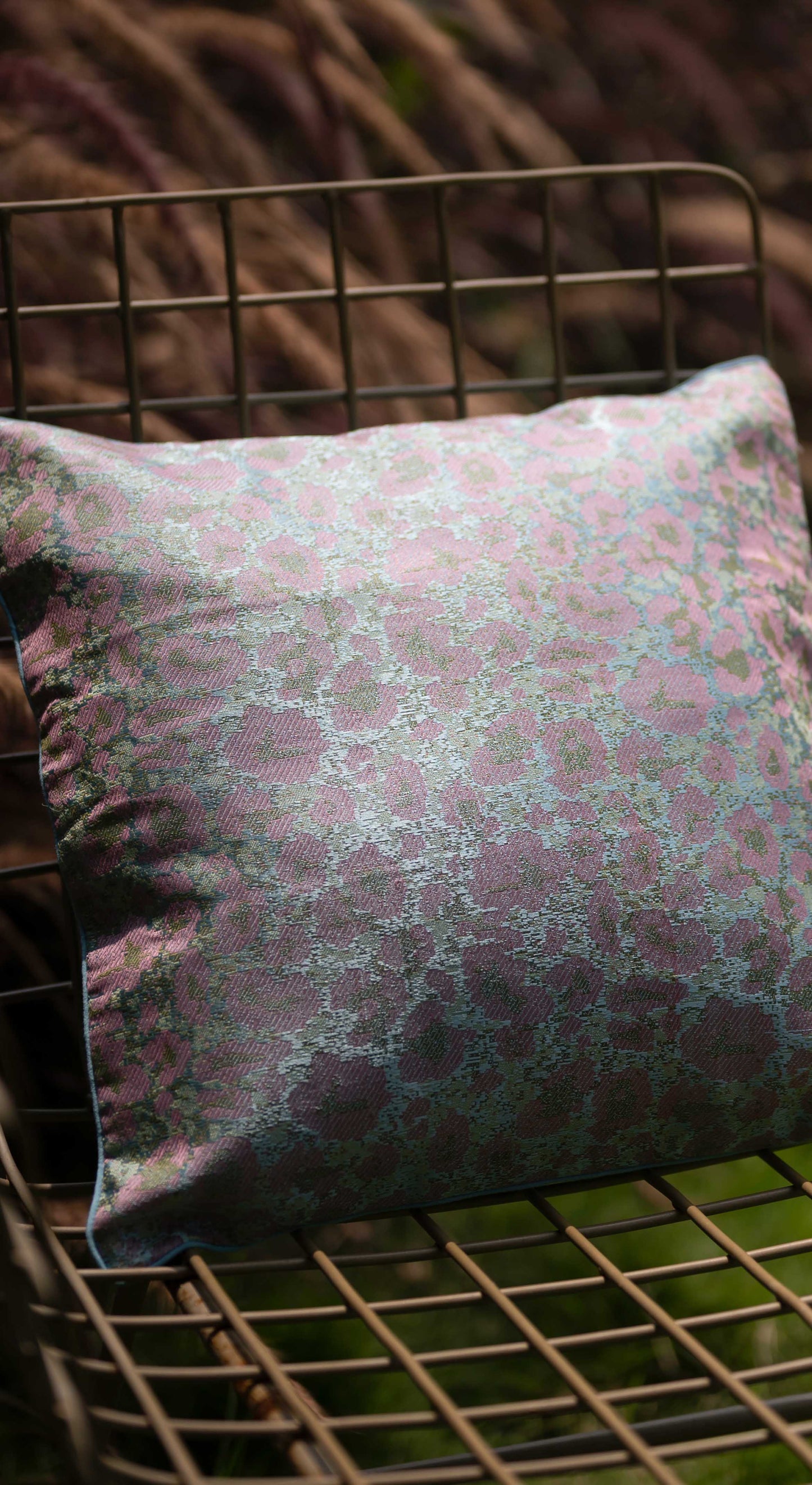 Handwoven Jacquard Cushion Cover - Silk Cotton