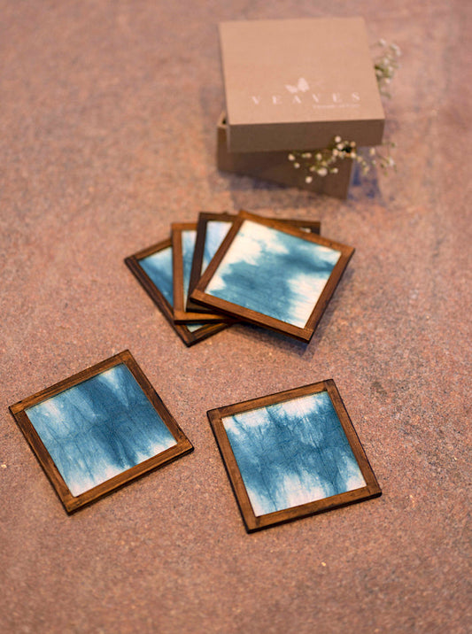 Georgina Handwoven Coasters - Set of 2 pcs with Coaster Holder