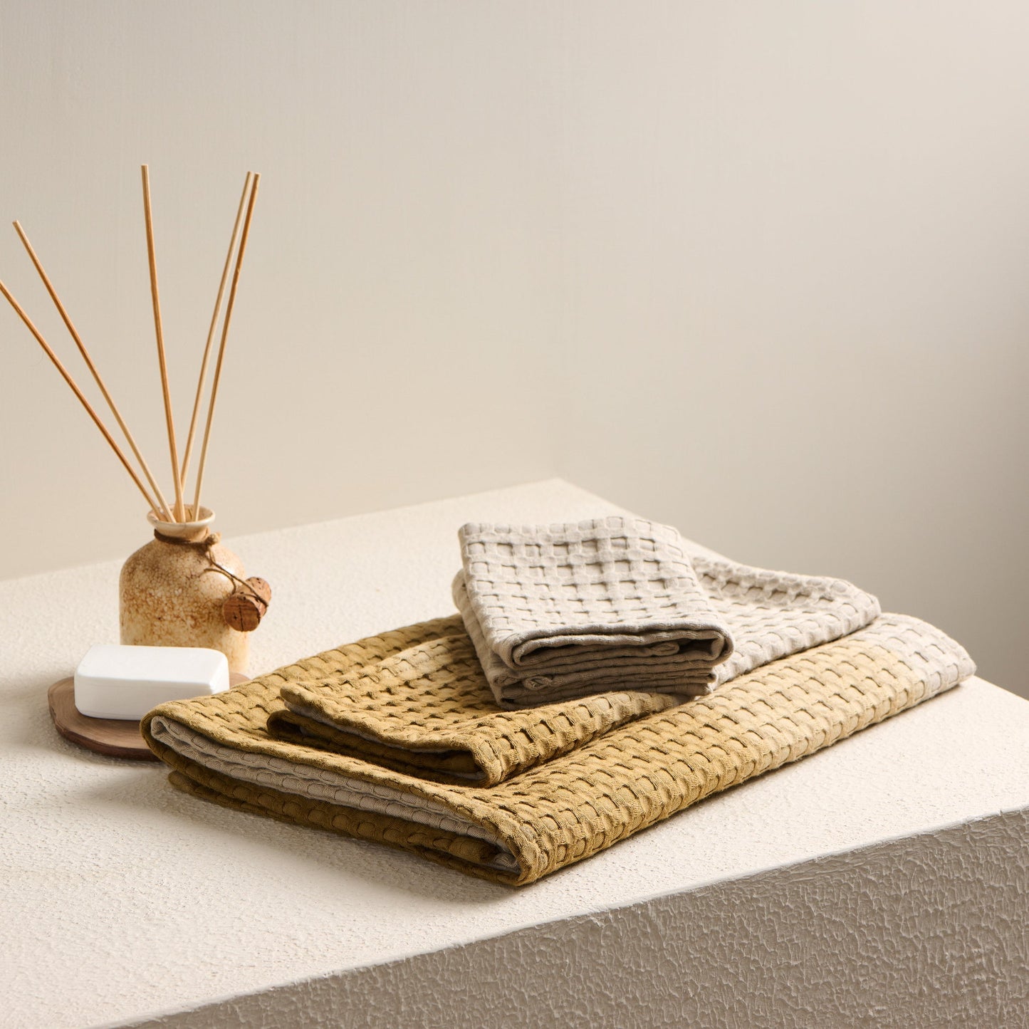 Dip Dye | Cotton Bamboo | Waffle  | Bath Set
