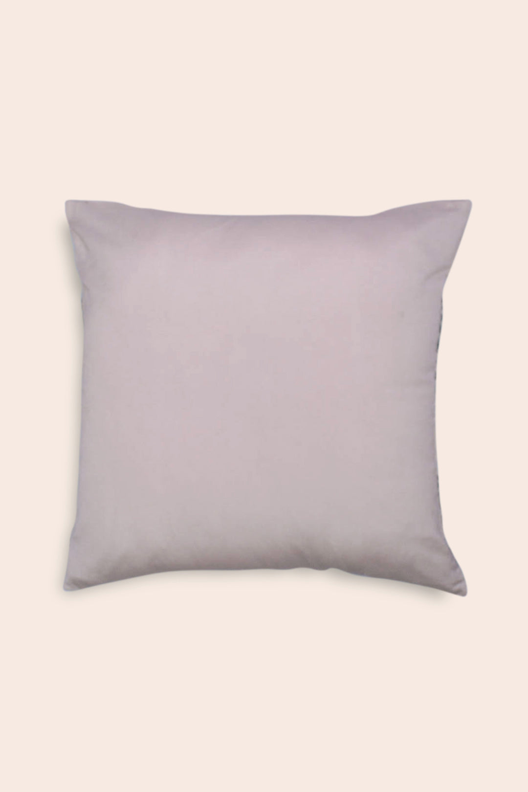 Embroidered Dupion Silk Cushion Cover - Floral Pattern, Onion Pink
