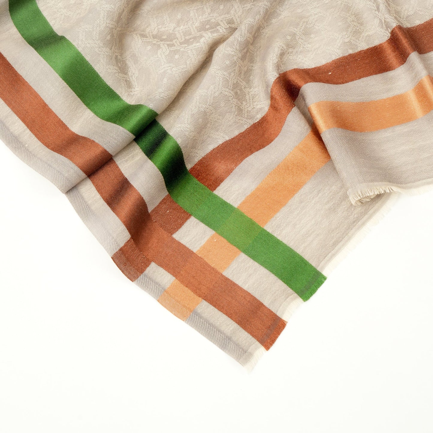 Scarf | Wool Silk Groove Sand