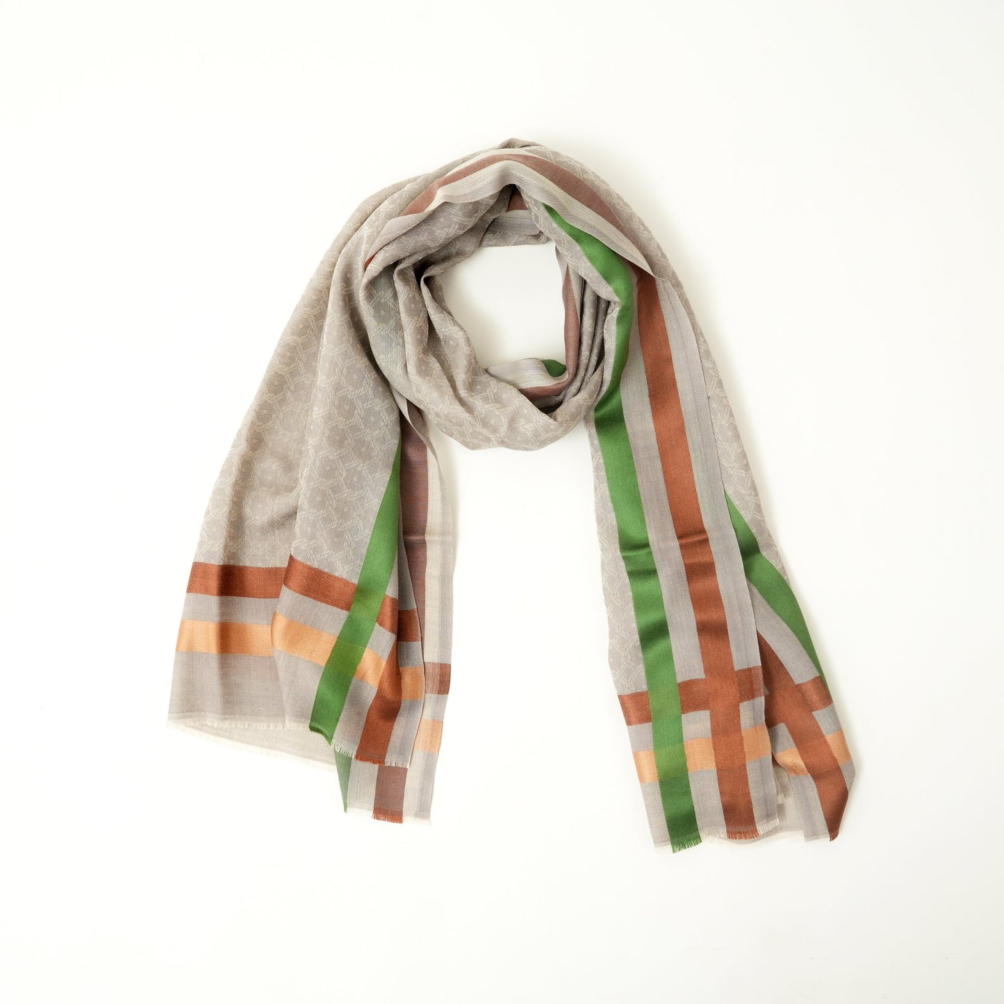 Scarf | Wool Silk Groove Sand