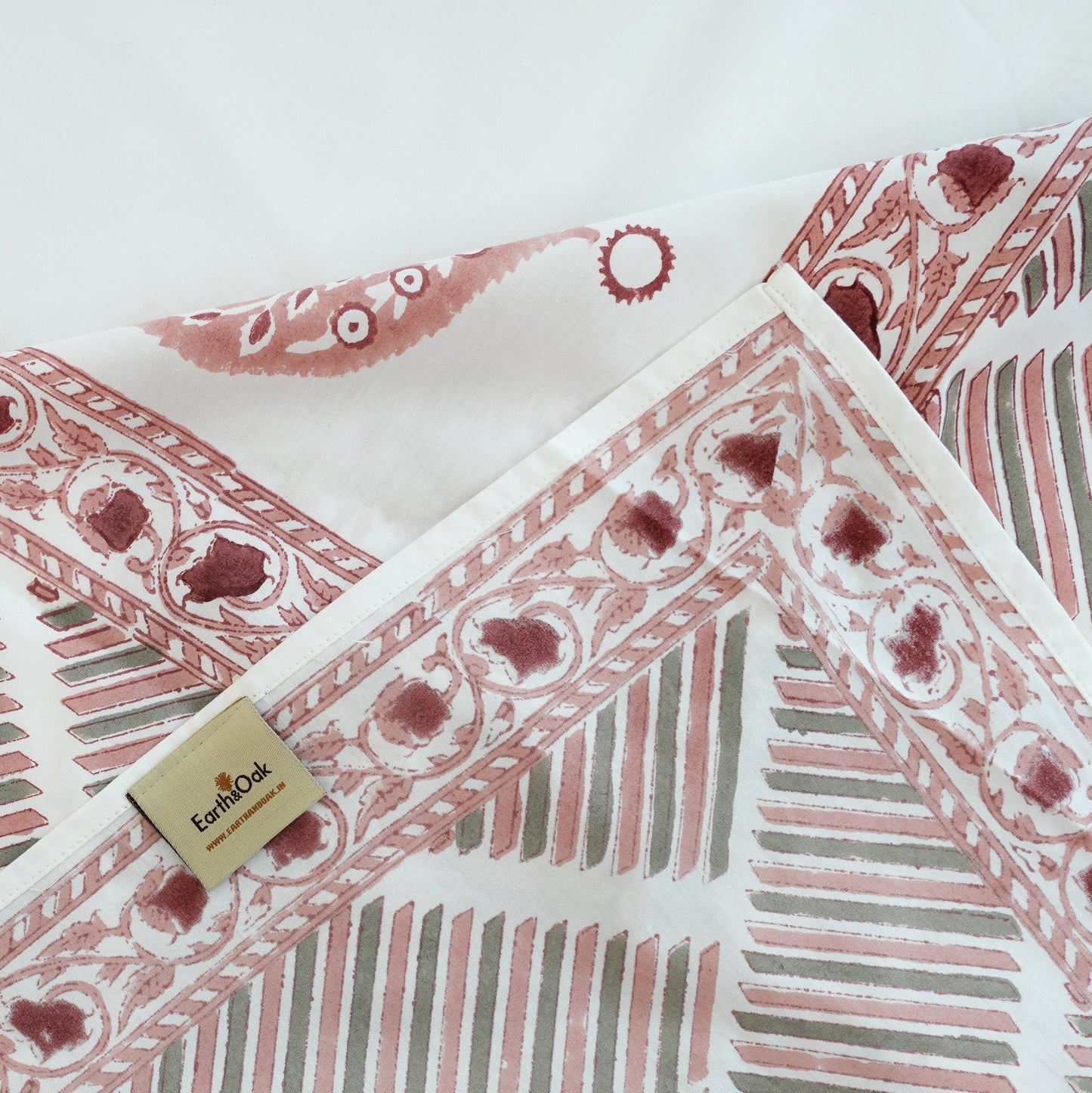 Bedsheet | Cotton Handblock Rajasthani | 3 Piece Set