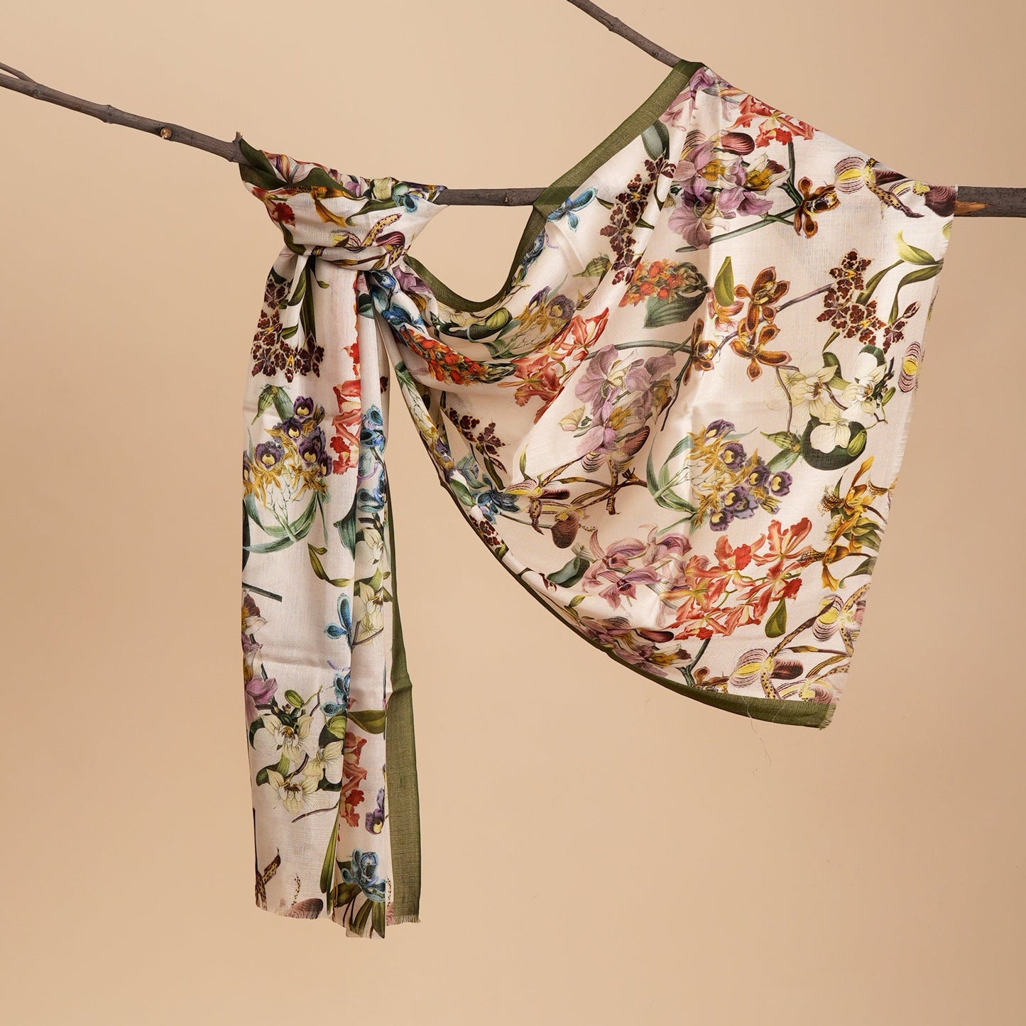 Scarf | Bamboo Modal Silky Soft | Botanical Whispers