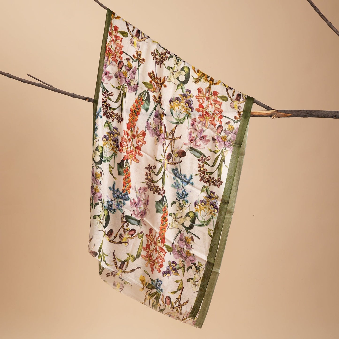Scarf | Bamboo Modal Silky Soft | Botanical Whispers
