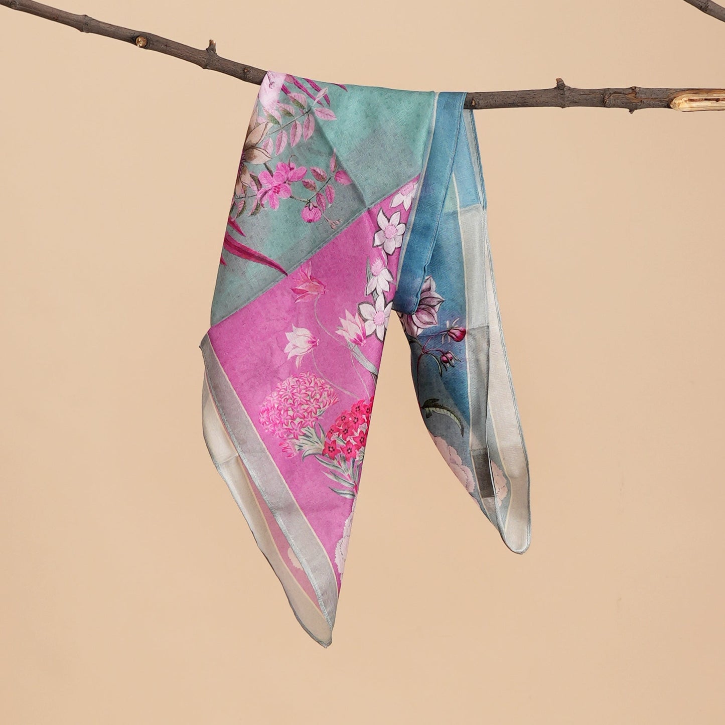 Scarf | Modal Silk Blush Lagoon