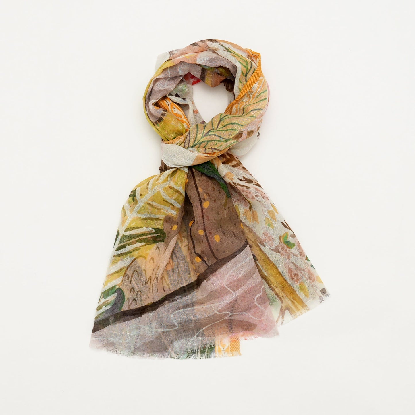 Scarf | Cotton Linen Soft Breathable | Kraft Gift Pack