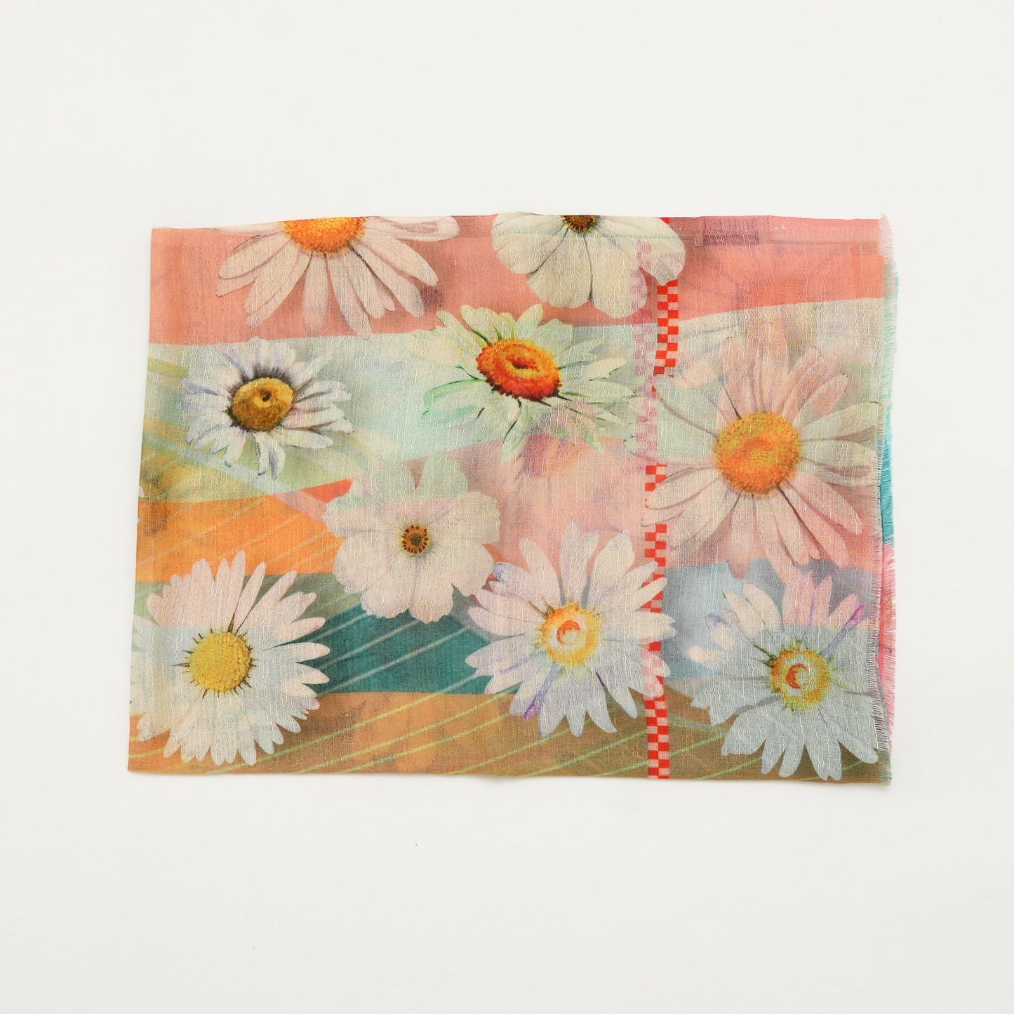 Scarf | Cotton Linen Sunburst | Pastel