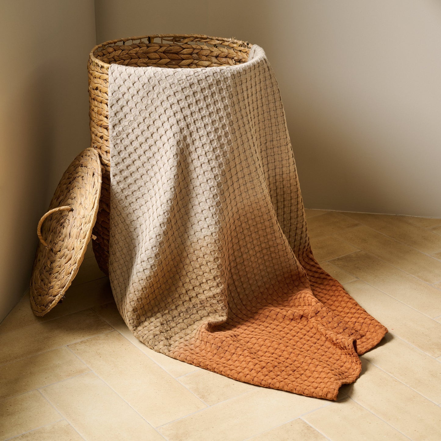 Dip Dye | Cotton Bamboo | Waffle  | Bath Towel