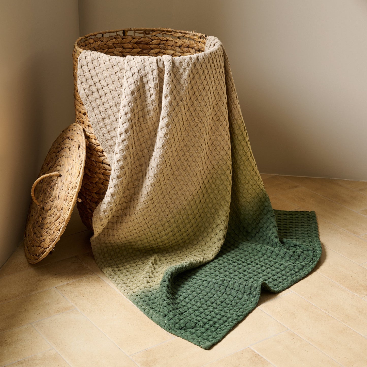 Dip Dye | Cotton Bamboo | Waffle  | Bath Towel