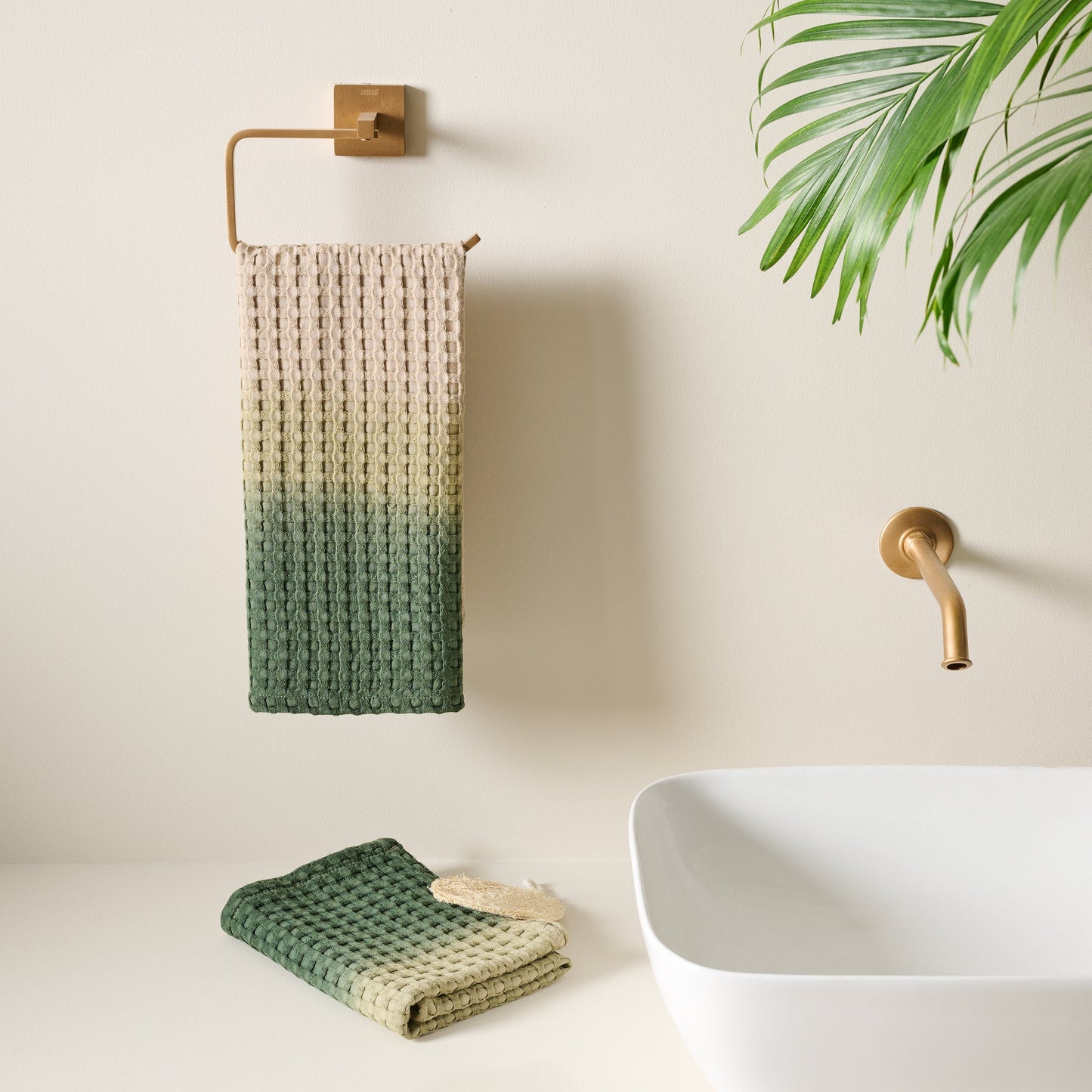 Dip Dye | Cotton Bamboo | Waffle  | Hand Towel