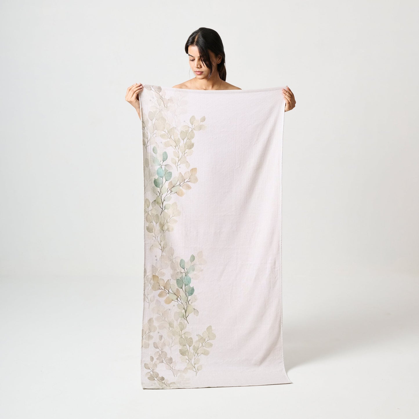 Bamboo Cotton Towel Hammam Terry - Autumn Print, Eco-Friendly