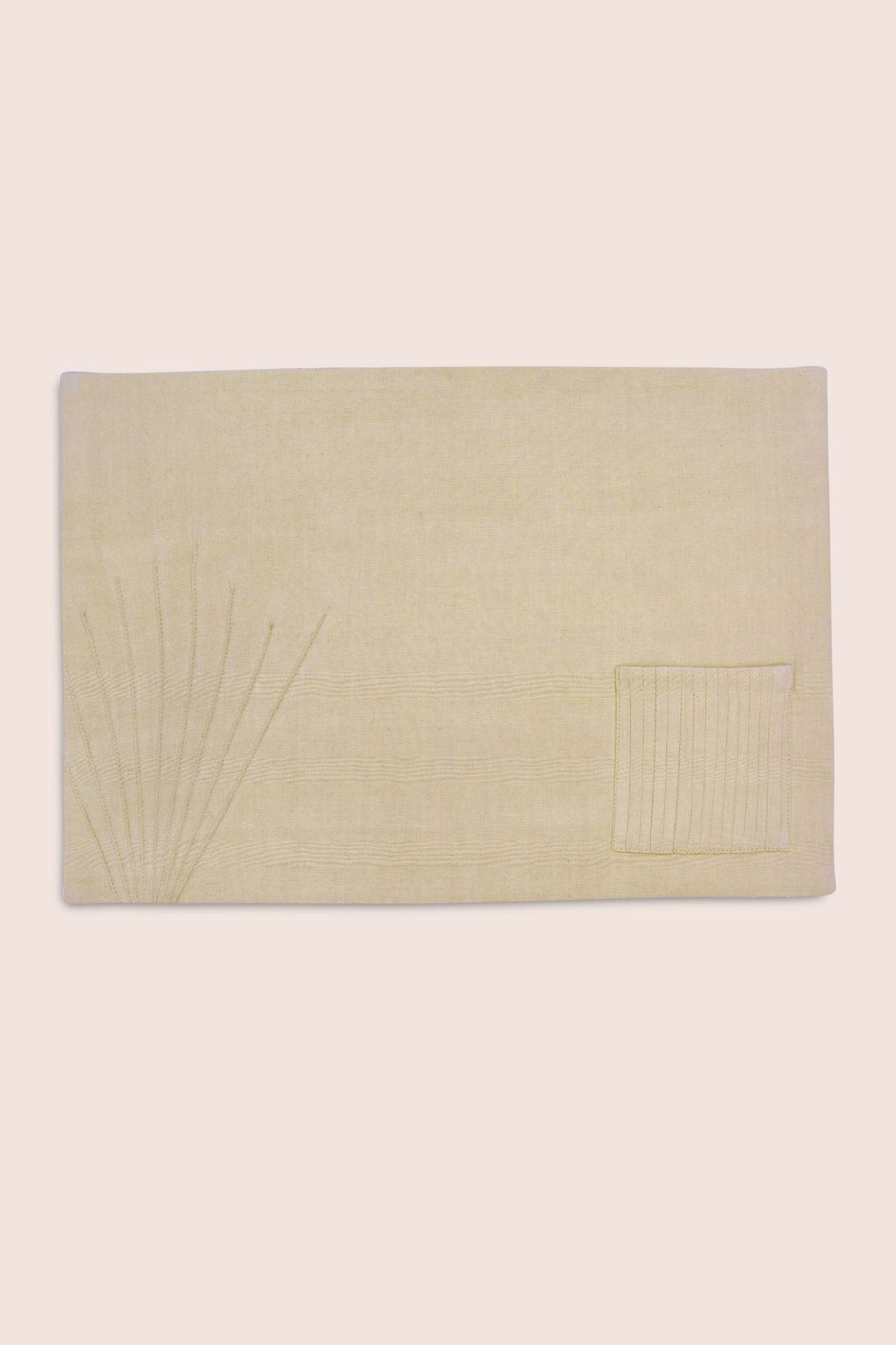 Plexure Cotton Table Placemat With Cutlery Pocket - Set Of 2