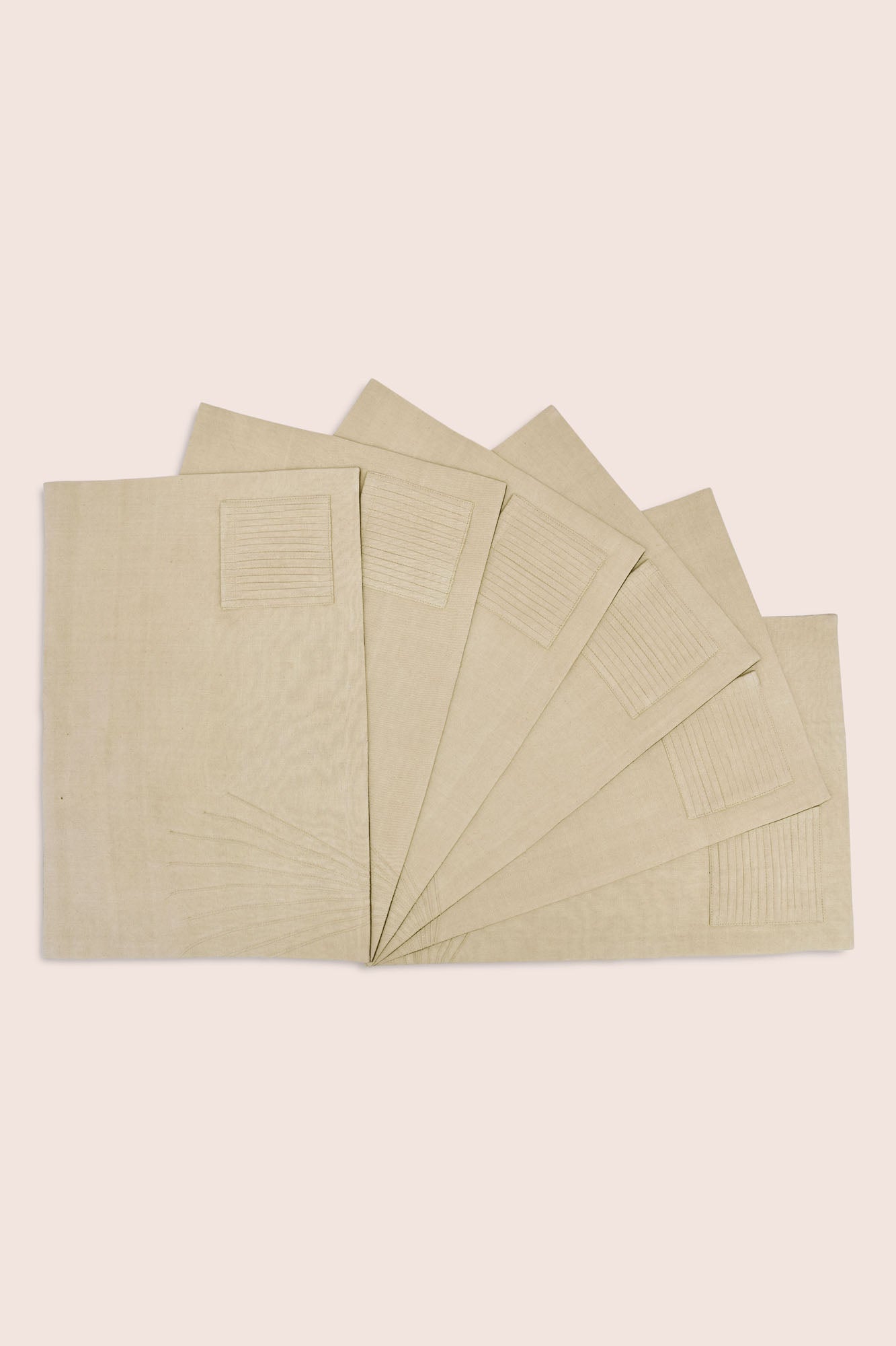 Plexure Cotton Table Placemat With Cutlery Pocket - Set Of 2