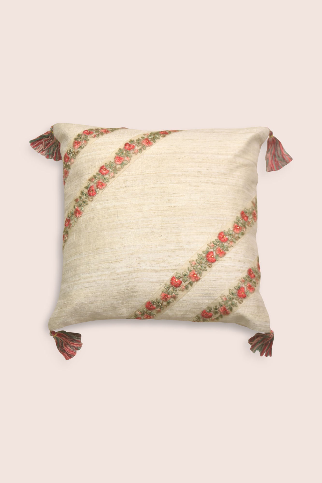 Ivory Handwoven Cushions - 1 pc