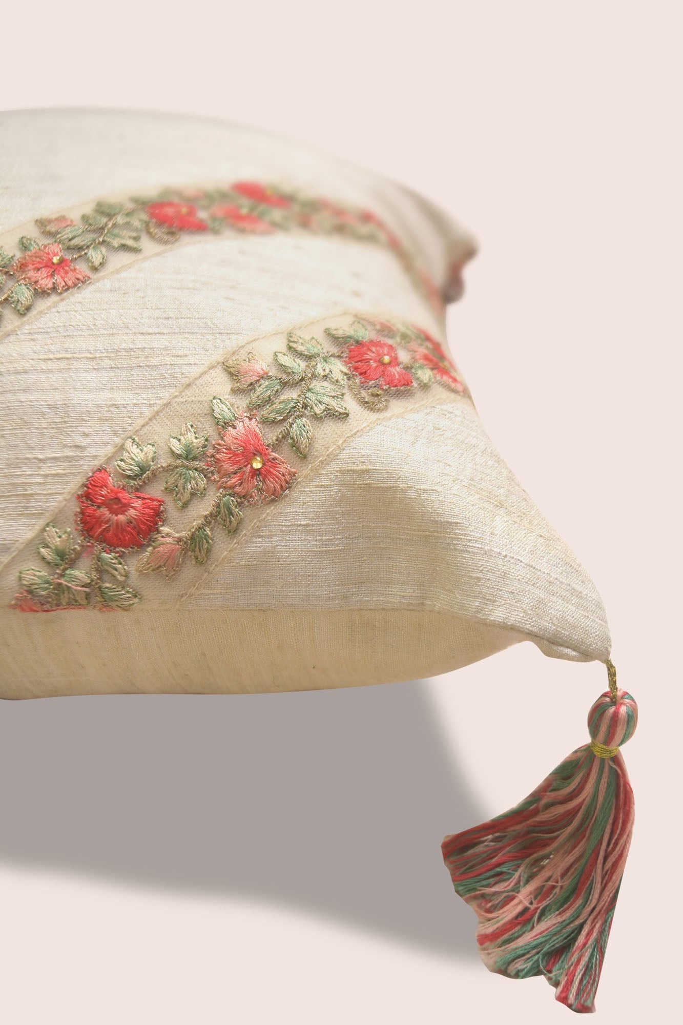 Ivory Handwoven Cushions - 1 pc
