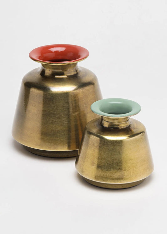 Enamel Pots - set of 2
