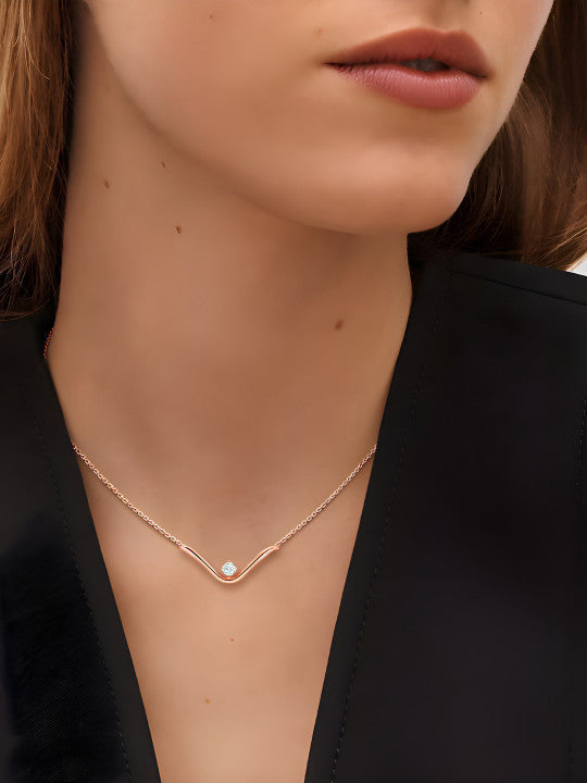 Decorative Chain – Neck Adornment – Brass with Simulated Gem Accents – Warm Metallic Sheen