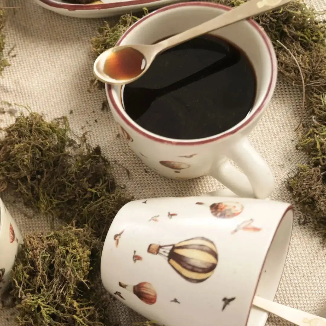 Hot Air Balloon Ceramic Coffee Mug | Handcrafted Stoneware Tea & Coffee Cup