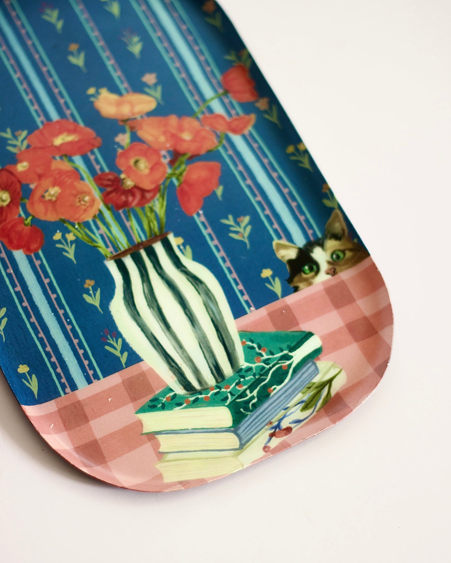 Wall Plate | Vibrant Flowers Print | 30x19.5x1.5cm