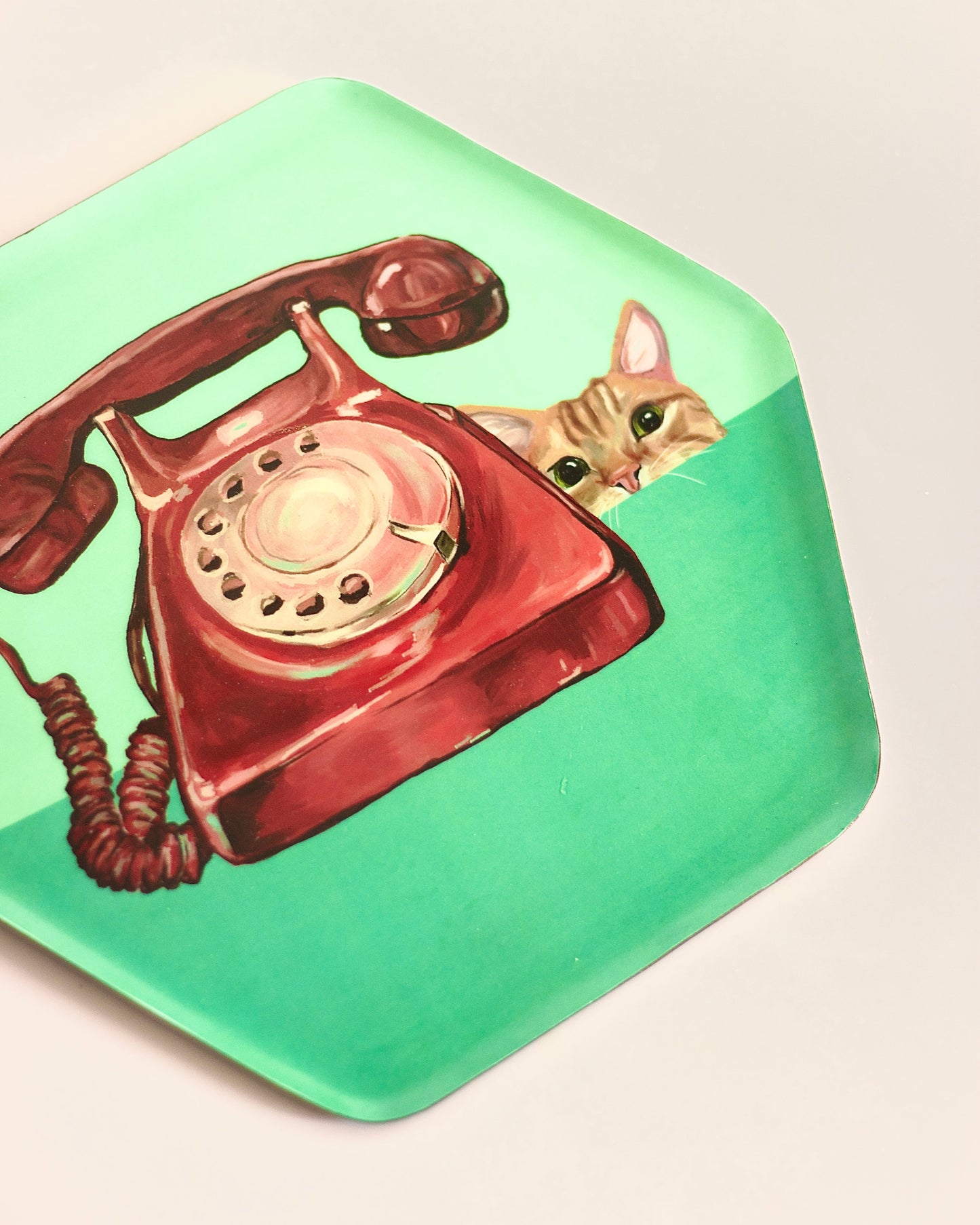 Wall Plate | Vintage Telephone print | 24x26x1.5cm