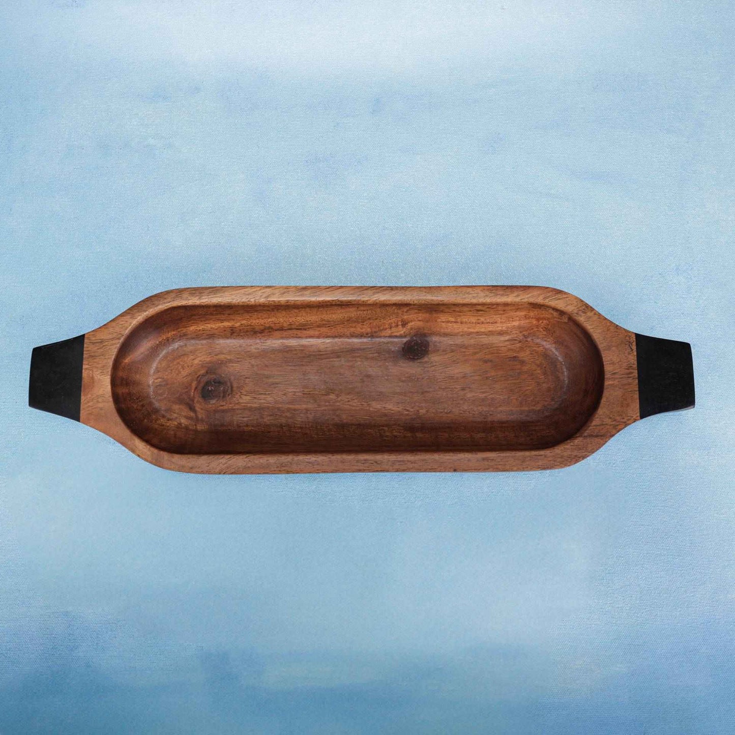 Paddle Up Serving Tray – Decorative Tray – Acacia Wood, Handcrafted – 41x11x4 cm