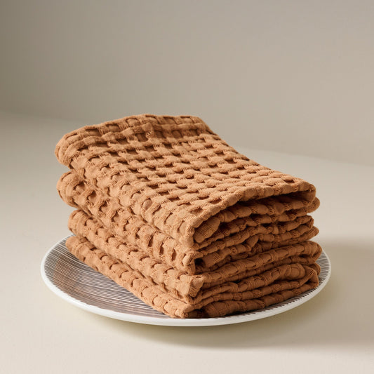 Salted Brick | Cotton | Waffle | Face Towel