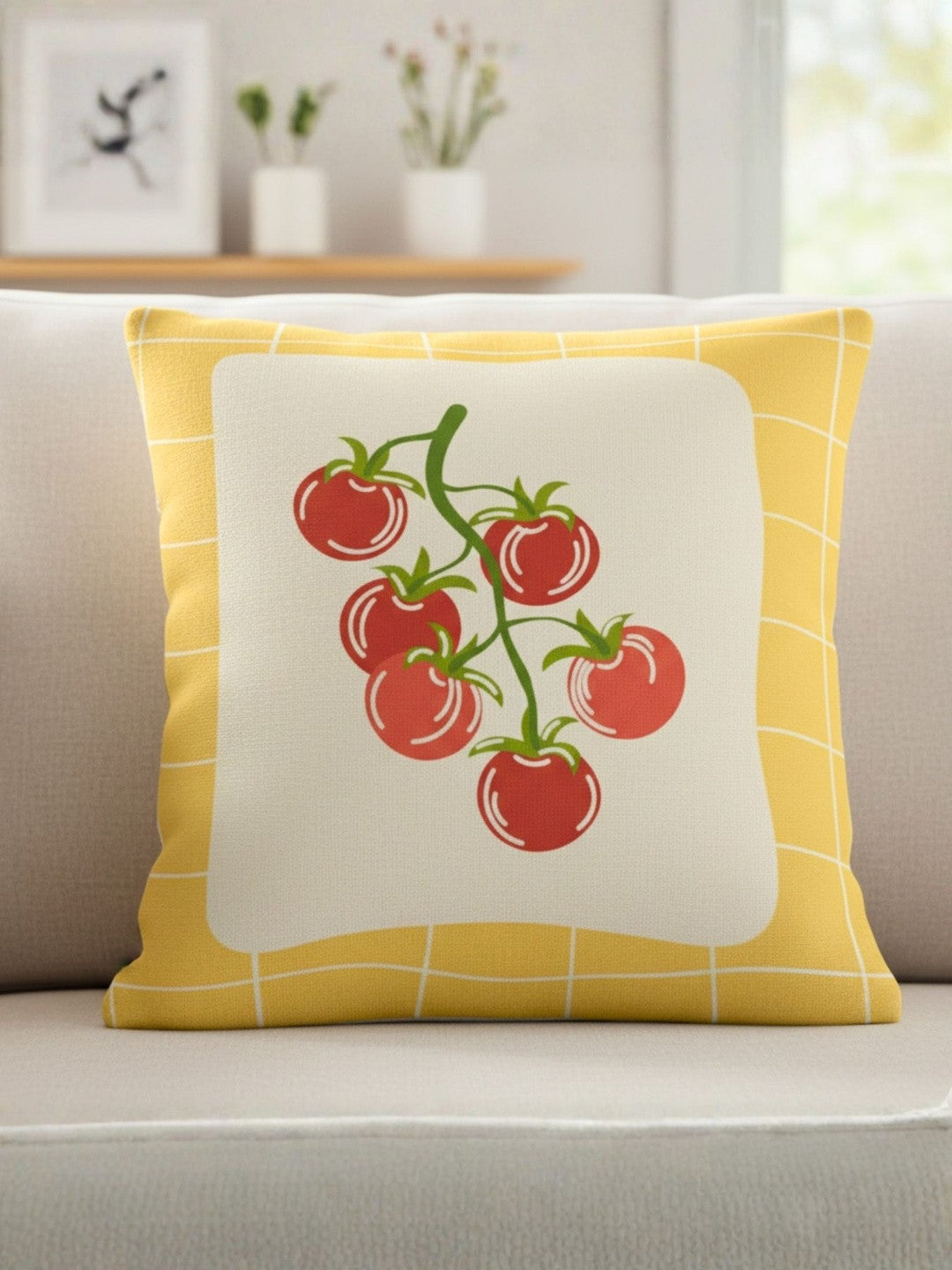 Set of 5 Decorative Cushion Covers – Cotton – Versatile Patterns – 16x16 Inch (40x40 cm)
