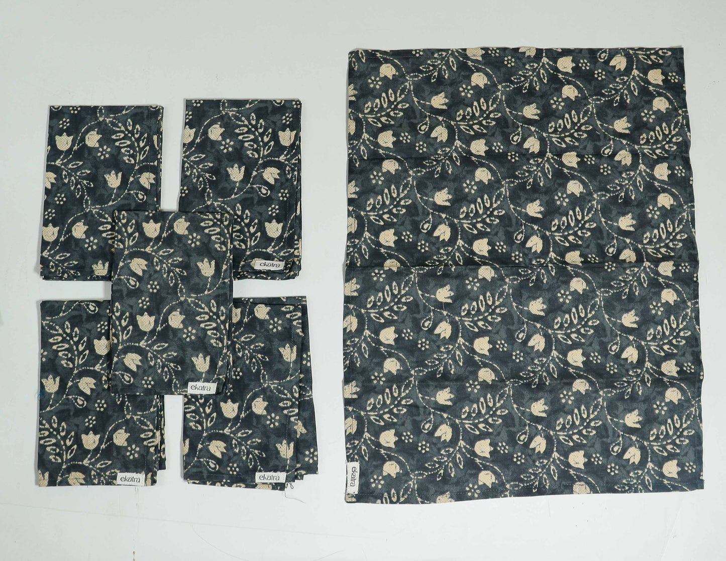 Cotton Napkins - Set of 6, Assorted Prints