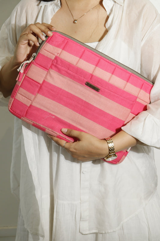 Hand-Dyed Cotton Laptop Sleeve Padded - 18 Prints, 3 Sizes