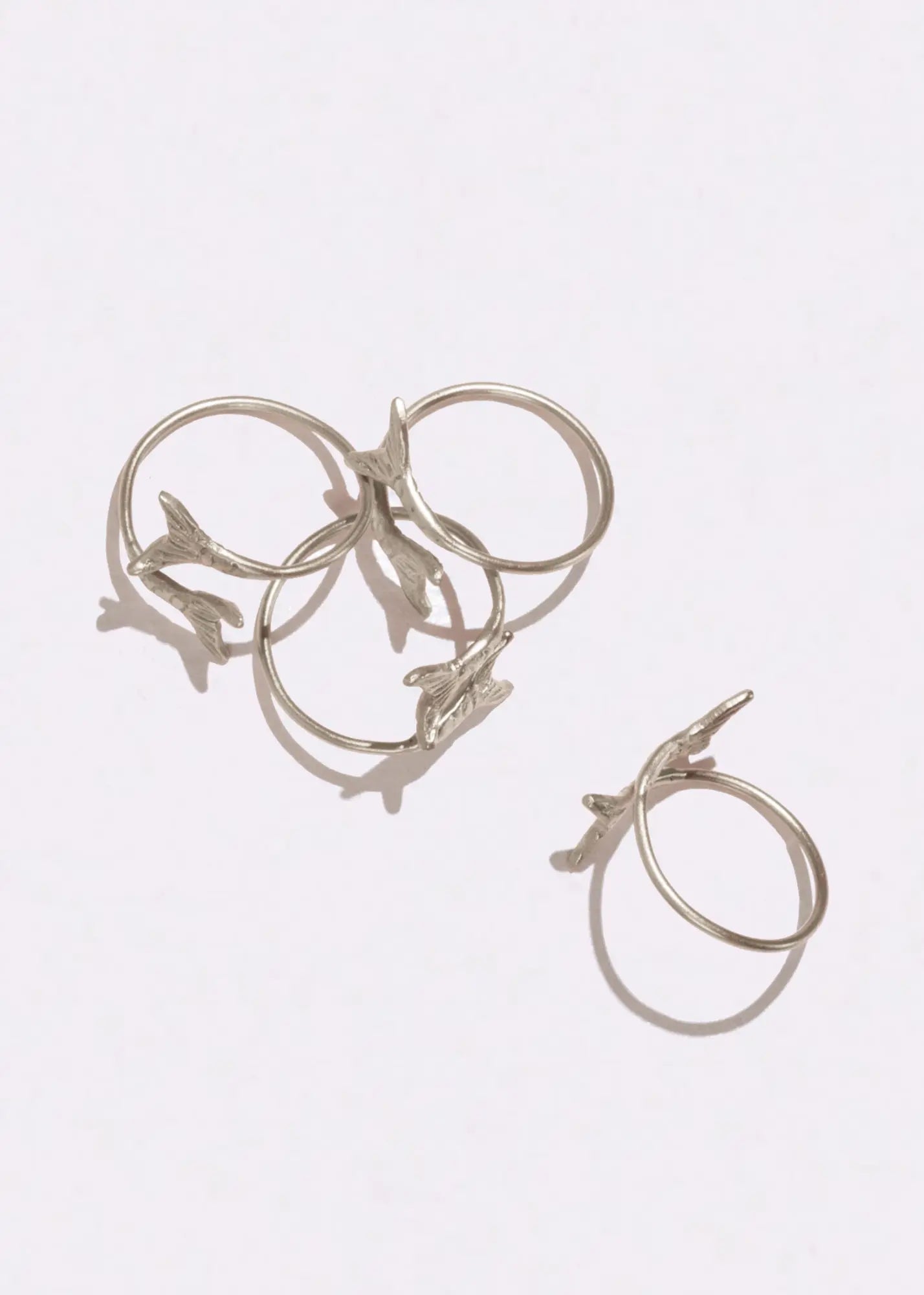 Plated Brass Napkin Ring - Mermaid, Set of 4 or 6