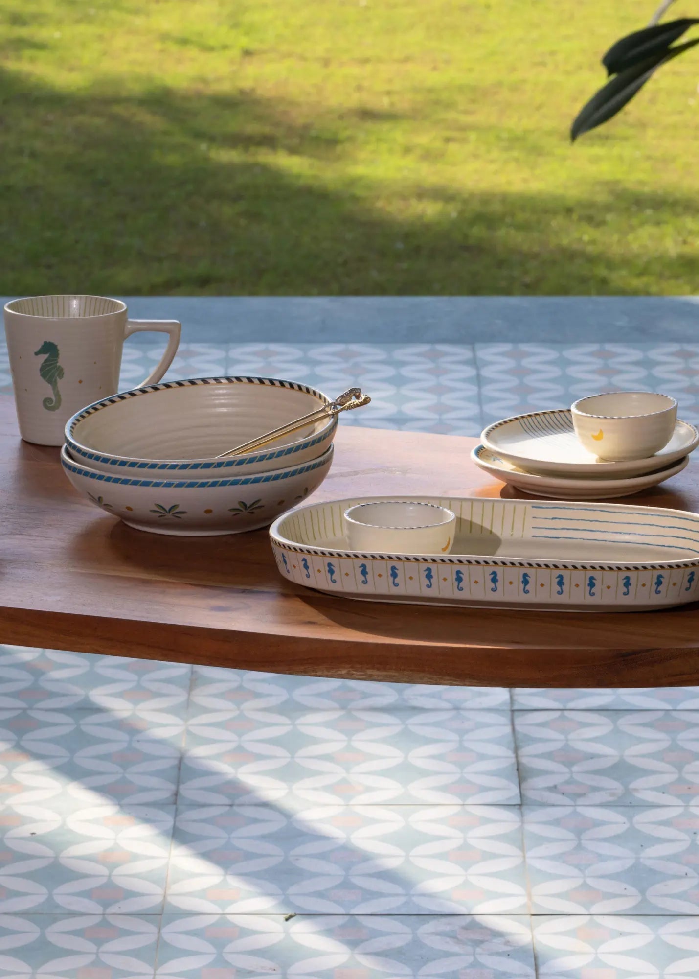 Mirissa Shallow Bowls - set of 2