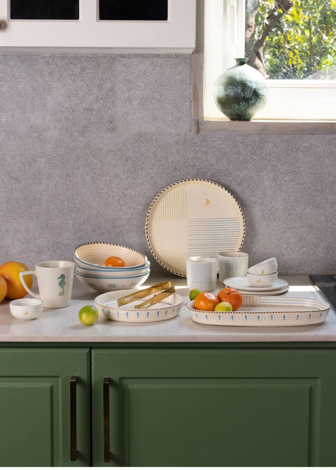 Mirissa Tall Edge Platter - Large