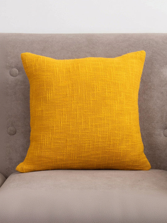 Set of 2 - Textured Home Decor Accents – Pillow Covers – Cotton Self-Design