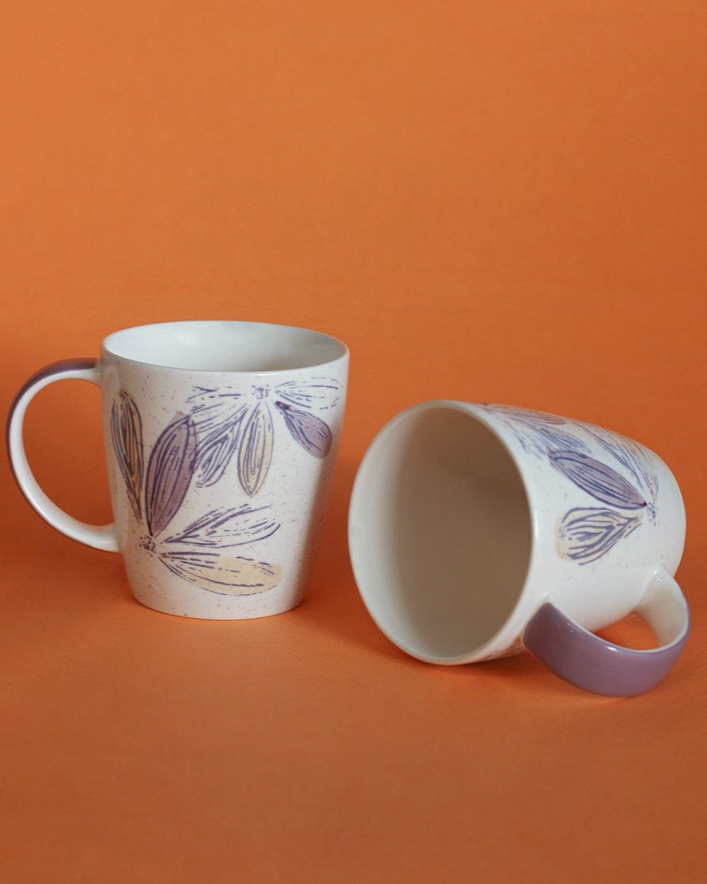 Purplicious Handpainted Ceramic Mugs - Set of 2 - The Wishing Chair