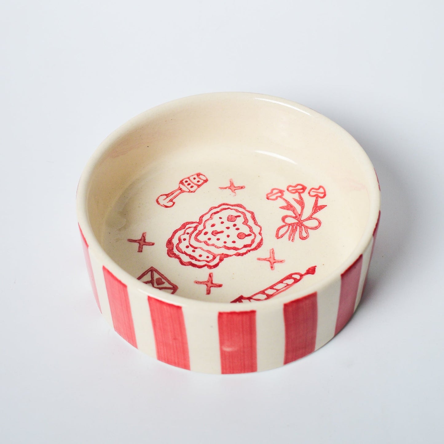 Serving Bowl | Ceramic Hand-painted Birthday Cake | 5 Inch