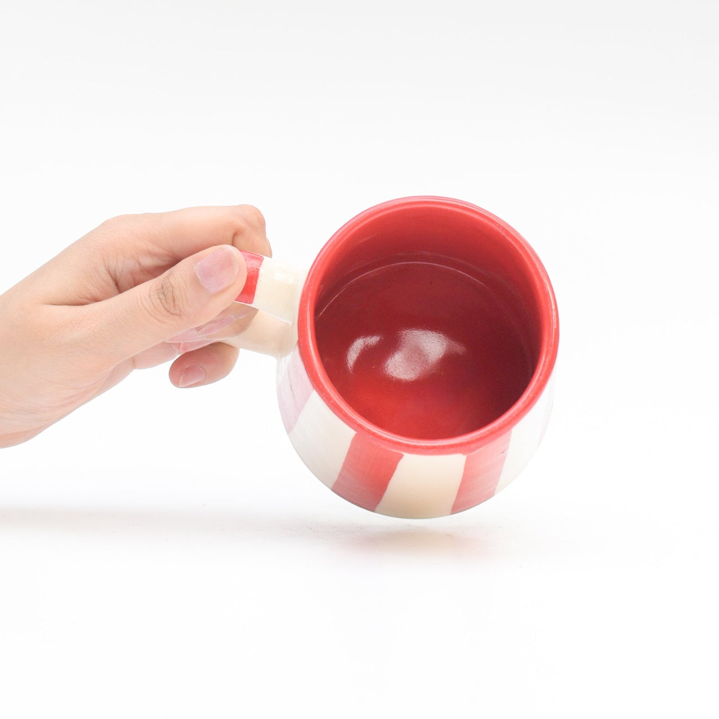 Mug | Ceramic Red Stripe | Red