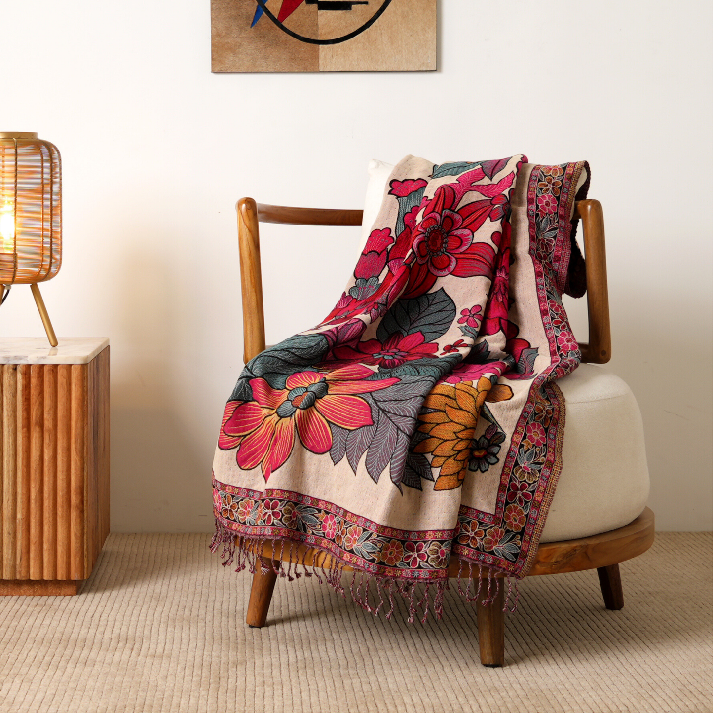 The Scarlet Garden Throw 125cm x 175cm