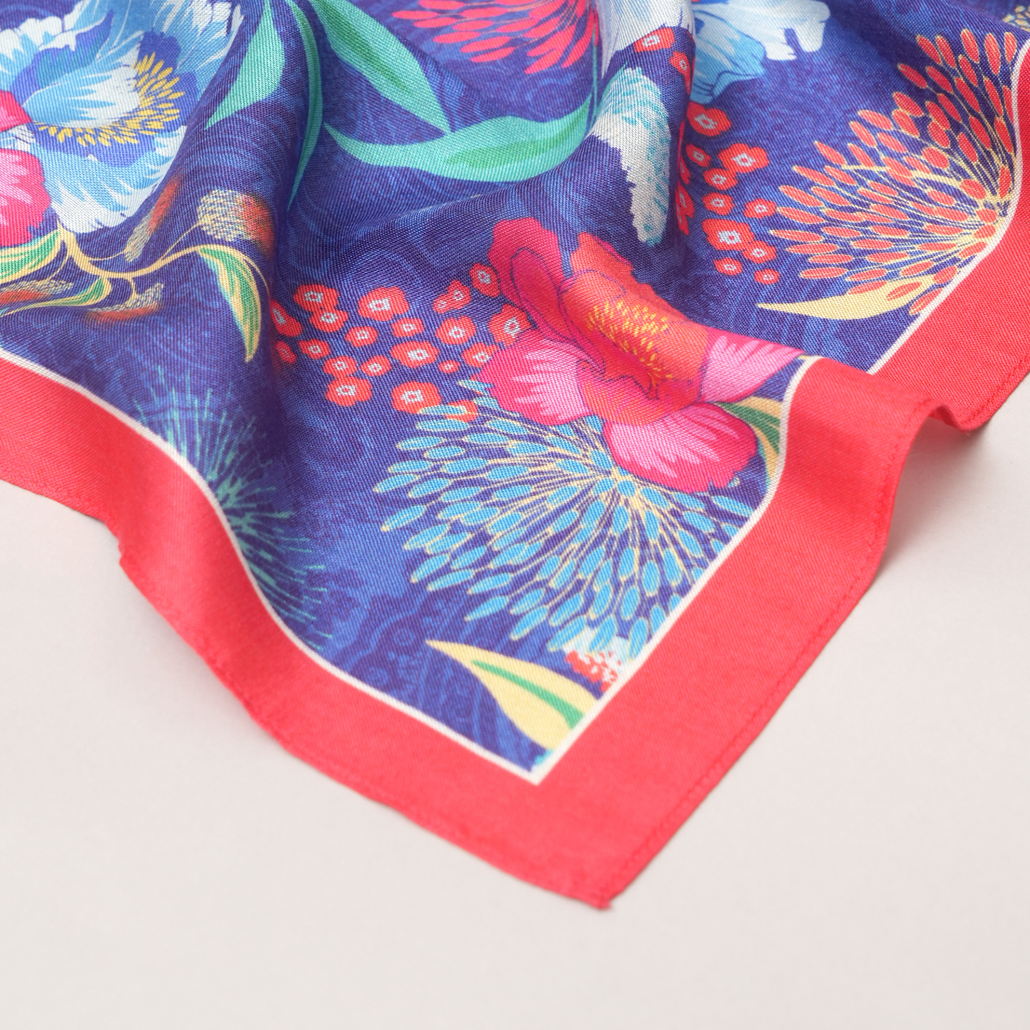 Scarf | Mulberry Silk Midnight Bloom