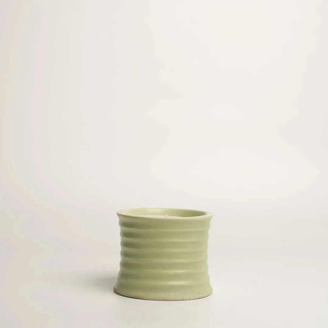 Stoneware Scented Candle 500g – Cool Water & Orchid Fragrance | Luxury 3-wick Long-Lasting Home Aroma Candle in Gift Box