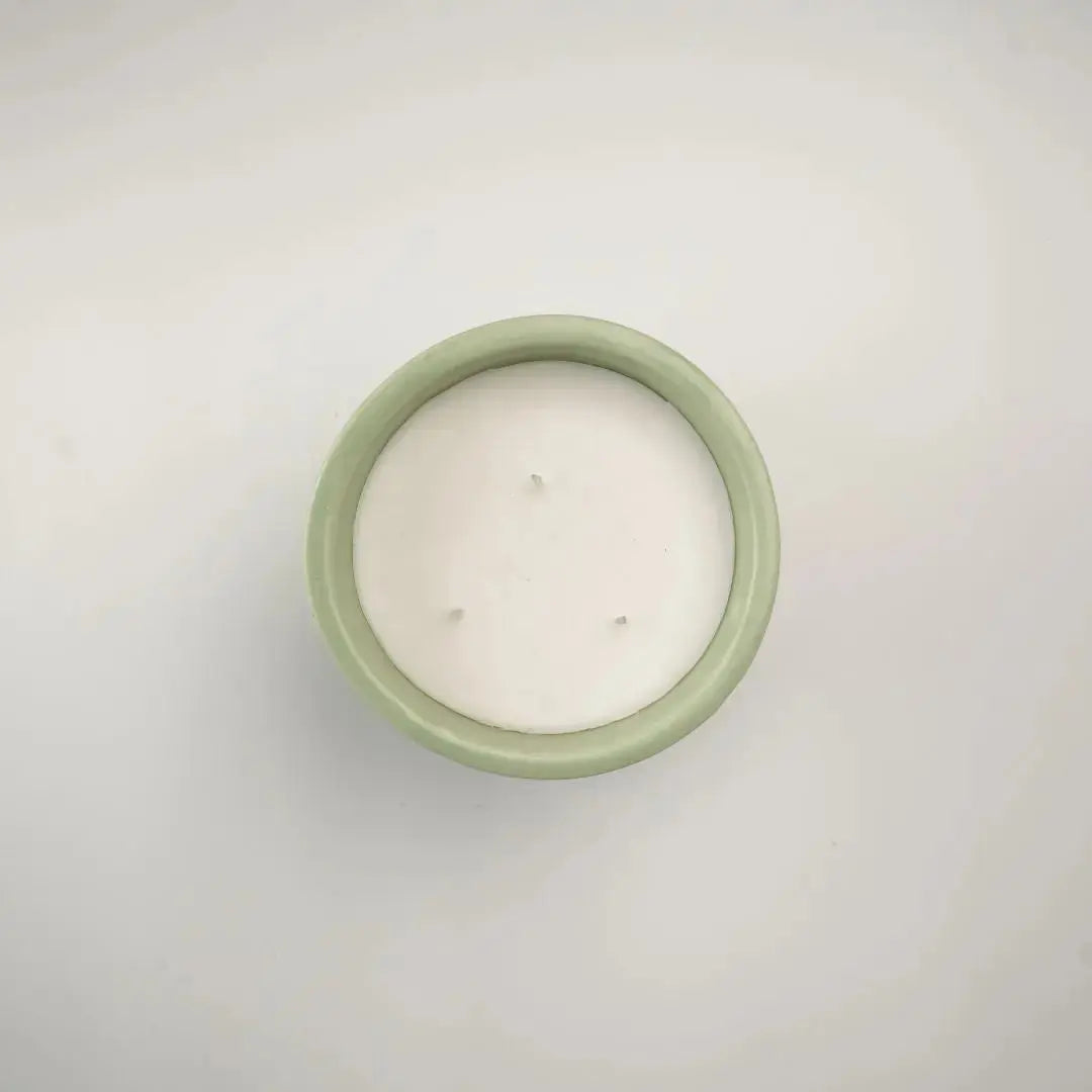 Stoneware Soy Wax Scented Candle - 3-Wick, 500g, Gift Box, Orchid Scent