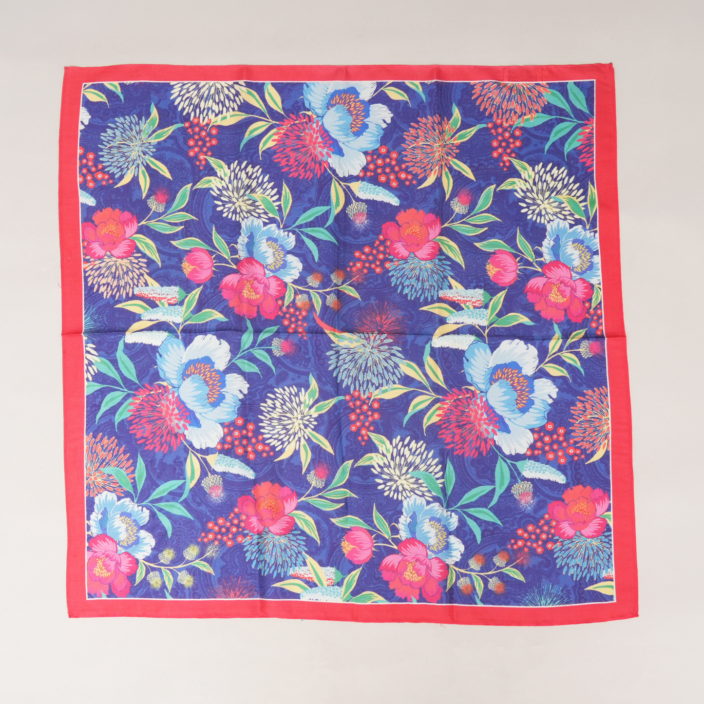 Scarf | Mulberry Silk Midnight Bloom