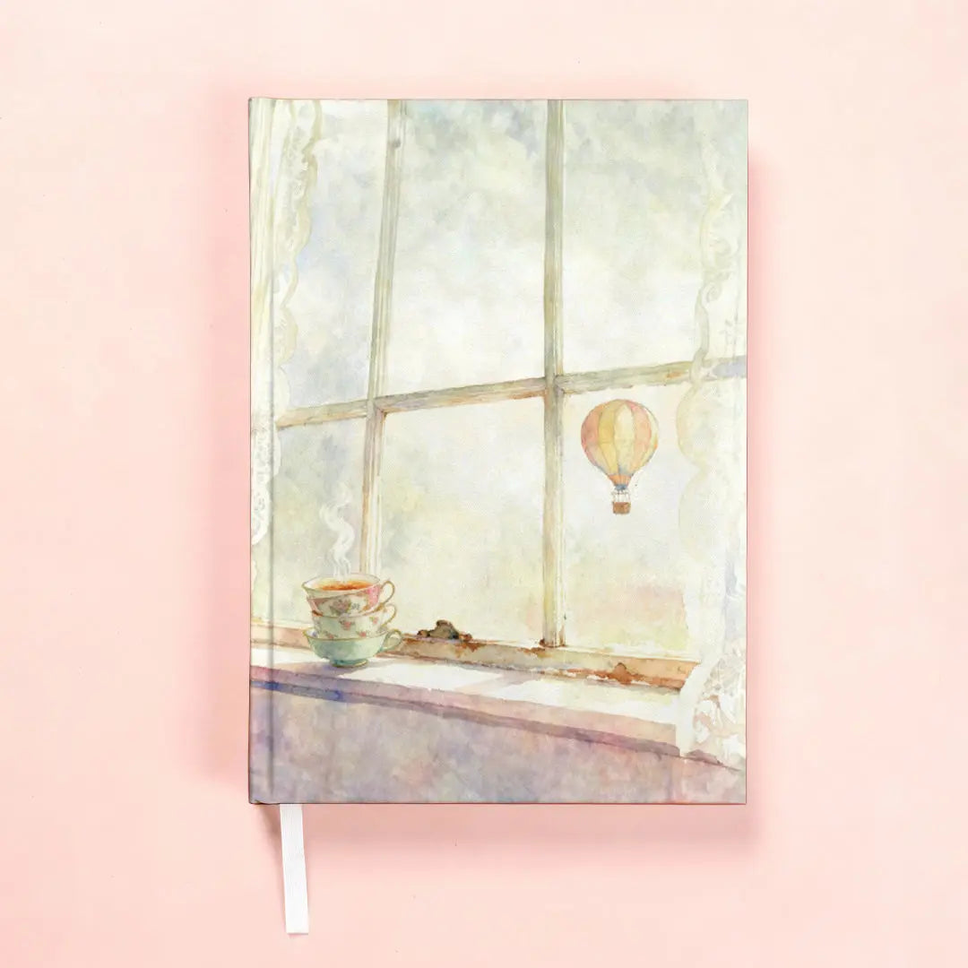 Hardbound Notebook - A5, 192 Plain Maplitho Pages, Watercolor Cover
