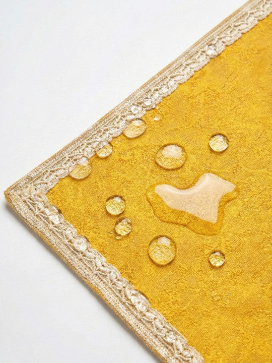 Set of 6 - Premium Dining Placemats – Table Setting Accessory – Cotton, Water-Resistant