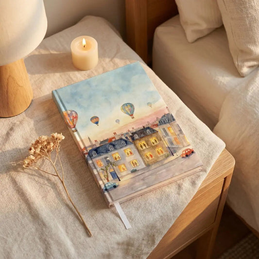 Windows of Wonder – A5 Hardbound Notebook (192 Plain Pages)