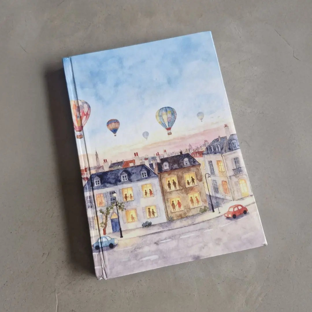 Hardbound Notebook - A5, 192 Plain Pages, Illustrated