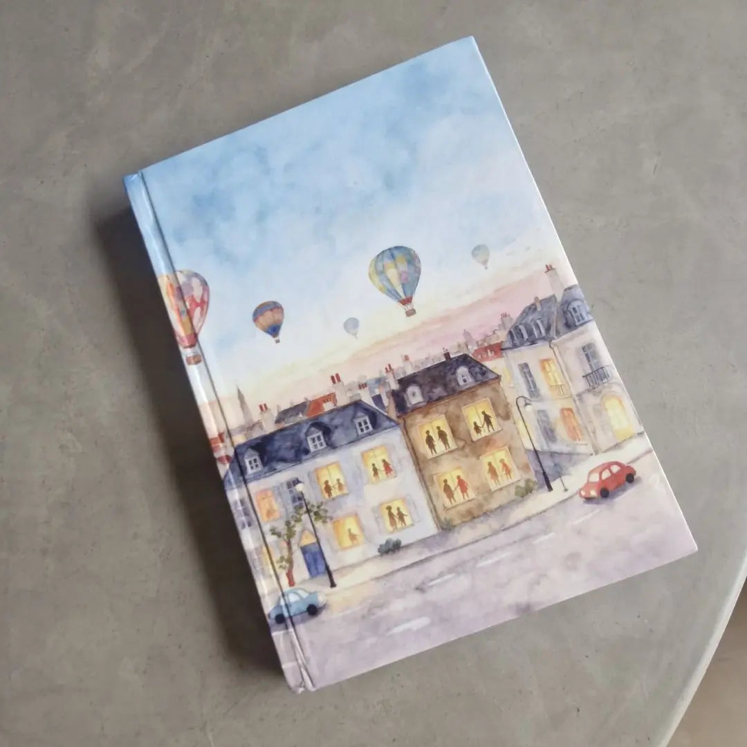 Windows of Wonder – A5 Hardbound Notebook (192 Plain Pages)